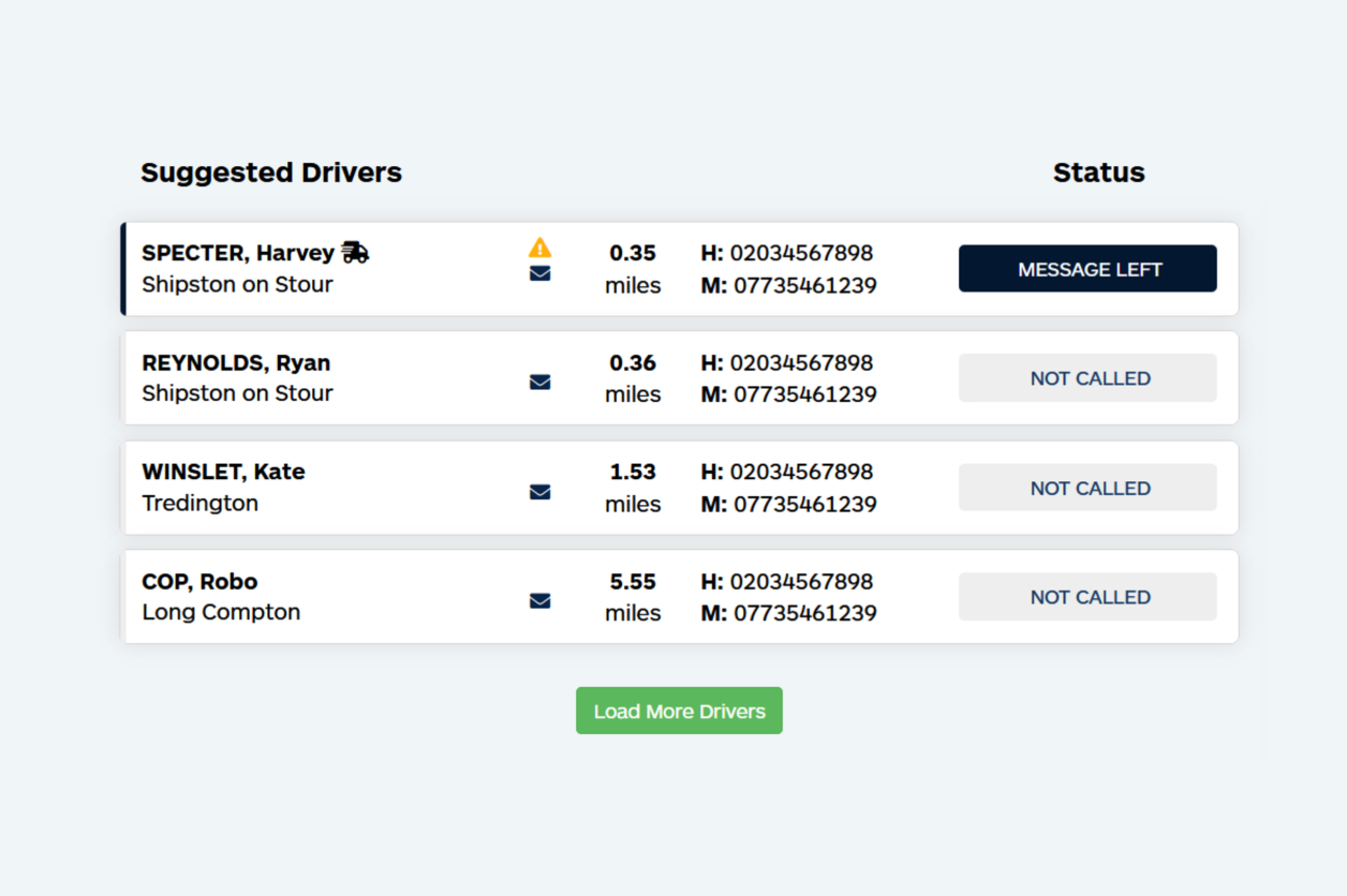 driver lookup status driver lookup status