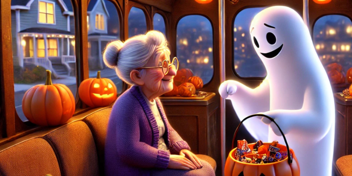gallahad old lady ghost on the night bus