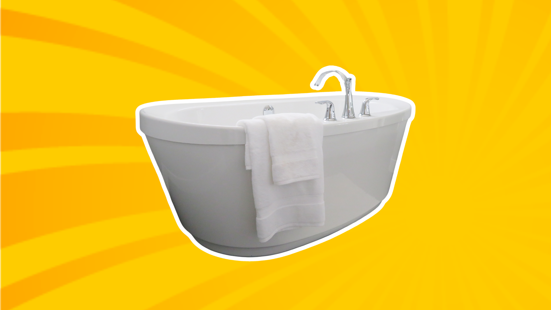 boarding with a bath tub